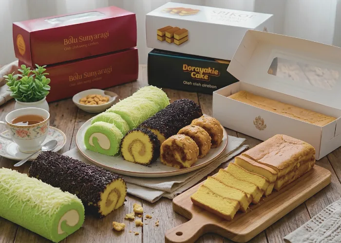 Bolu Sunyaragi, a modern Cirebon souvenir cake in many flavours